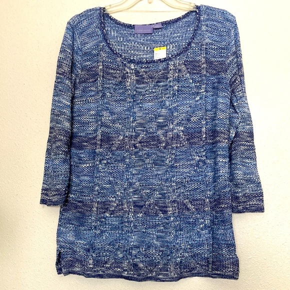 Laura Scott 3/4 Sleeve Sweater Size M - Picture 1 of 5